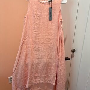 Asymmetrical dress, linen NWT